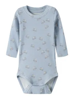 Hobit Långärmad Body - Blue fog | Barnkläder - Bodys & overaller - Långärmad body | BabyMode