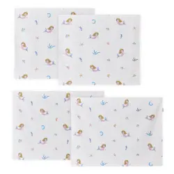 Mermaid Gardin till Medelhög Säng 90x200 cm - Beige | Barnrum - Textilier | BabyMode