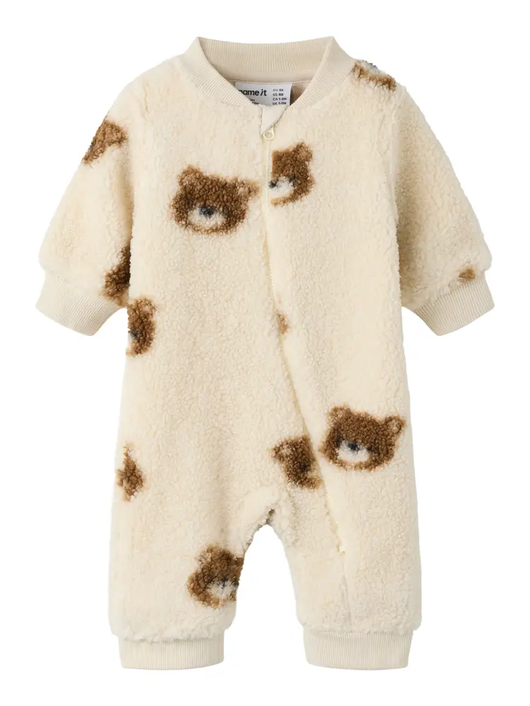 Name It Orlaj Teddy Jumpsuit - Birch - 50