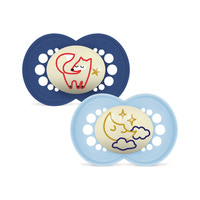Original Night Silk Napp 16-36 mån 2-pack - Blue