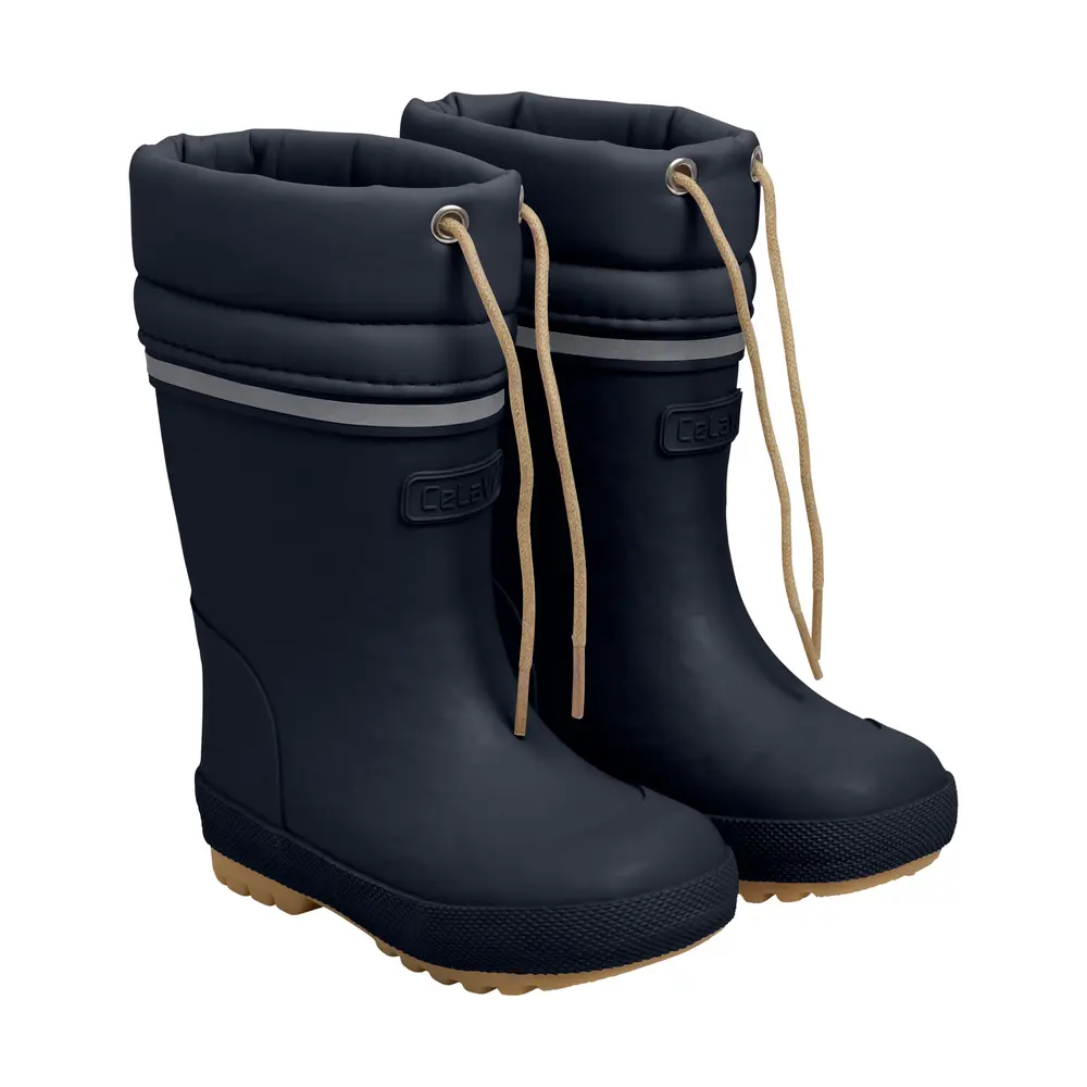 Termo Gummistövlar Ull - Dark Navy - 30 | Barnskor - Fodrade stövlar - Långa vinterstövlar | BabyMode