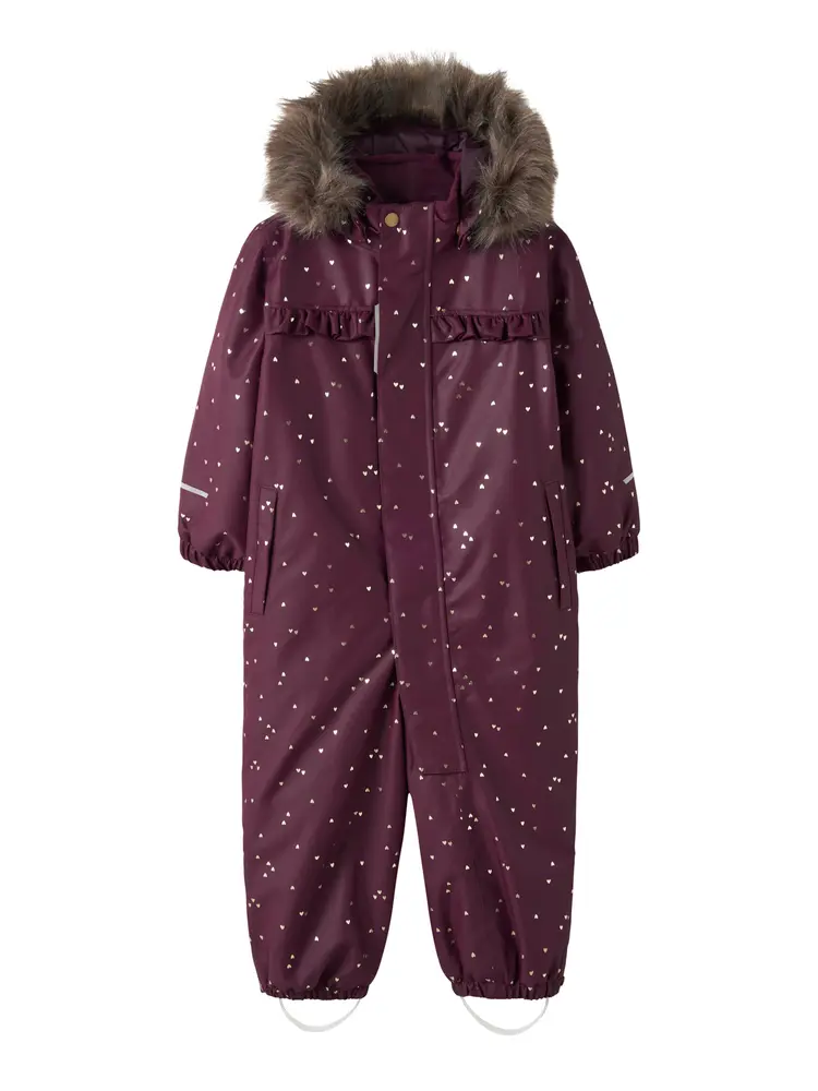Name It Snow10 Glitter Vinteroverall -  Fig - 104