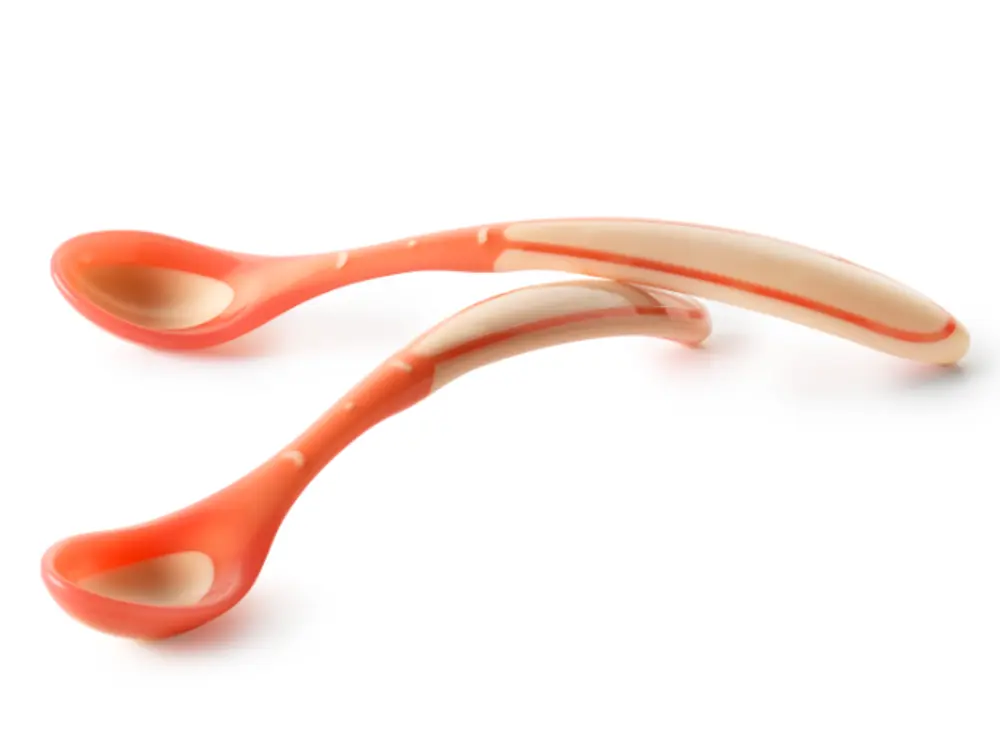 Oopsy Skedar 2 -pack Värmesensor - Soft Rose | Baby & Barn - Äta - Bestick | BabyMode