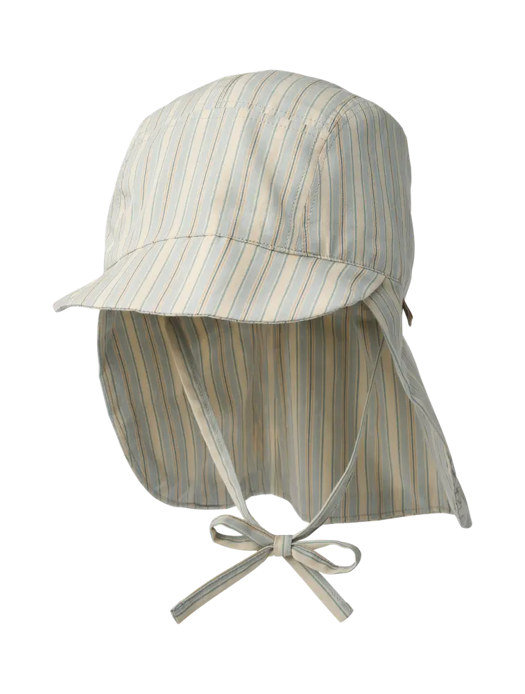 Tonga UV Solhatt - Blue Ocean Stripe - 48-51CM | Barnkläder - Mössor, vantar och tossor - Solhattar | BabyMode