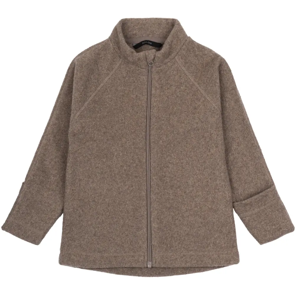 Jacka Bomull/Fleece - Melange Denver - 62 | Barnkläder - Ytterplagg - Softshell & fleece - Fleece | BabyMode