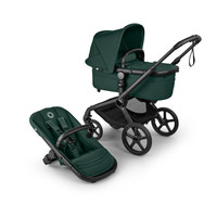 Bugaboo Fox 5 Renew Complete Duovagn - Black/Fern Green
