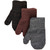 Magiska Vantar 3-pack med Lurex - Dark Mink/Black/Antrazite
