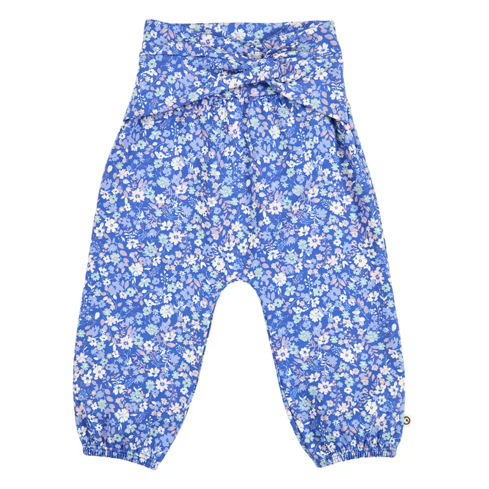 Primrose Blommiga Byxor - Azure blue/ Nectar/ Tofu - 68 | Barnkläder - Underdelar - Byxor | BabyMode