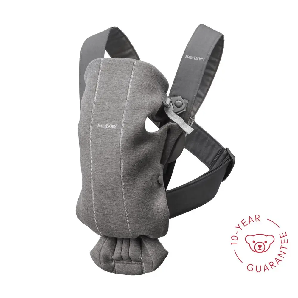 BabyBjörn Mini 3D Jersey Bärsele - Mörkgrå | Baby & Barn - Bärselar & bärsjalar | BabyMode