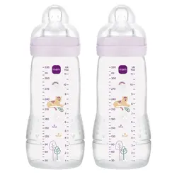 Nappflaska Easy Active 330ml 2pk Pink | Baby & Barn - Äta - Nappflaskor | BabyMode