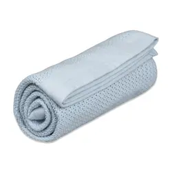 Filt Soft Grid EKO - True Blue | Barnrum - Textilier - Filtar & swaddlers | BabyMode