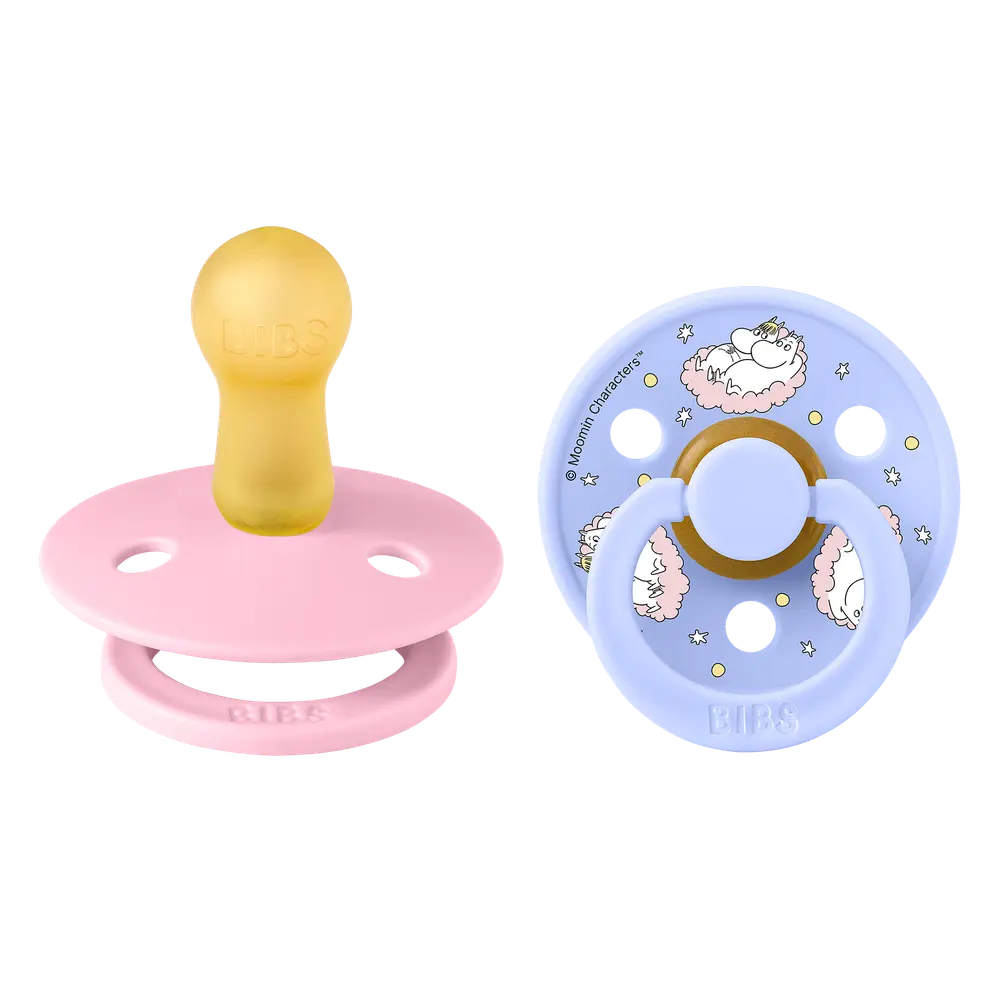 Mumin Colour 2-Pack Napp Latex stl 2 - Baby Pink | Baby & Barn - Sköta - Nappar | BabyMode