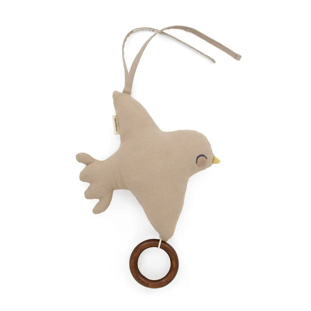 Moonboon Speldosa Bird - Earth | Barnrum - Inredningsdetaljer - White noise & speldosor | BabyMode
