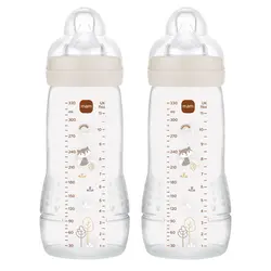 Nappflaska Easy Active 330ml 2pk Neutral | Baby & Barn - Äta - Nappflaskor | BabyMode