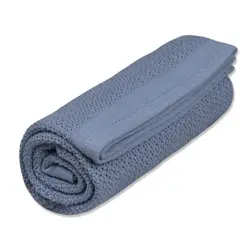 Filt Soft Grid EKO - Denim | Barnrum - Textilier - Filtar & swaddlers | BabyMode