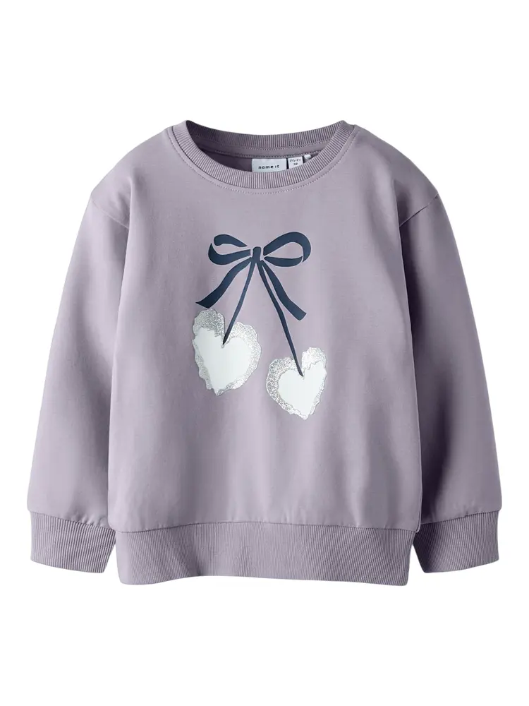 Basalt Sweatshirt - Lavender gray - 98 | Barnkläder - Toppar - Koftor, västar & tröjor | BabyMode