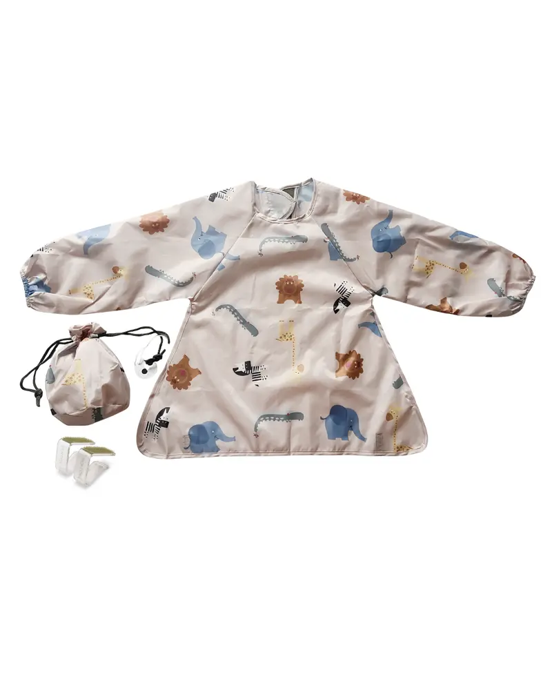 Långärmad BLW haklapp - Beige | Baby & Barn - Äta - Haklappar | BabyMode