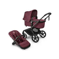 Fox 5 Renew Complete - Black/Dark Cherry | Barnvagnar - Duovagnar - Alla duovagnar | BabyMode