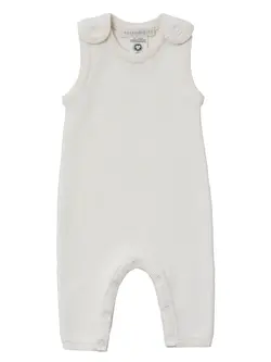 Stickad Romper - Creme | Kläder - Bodys & overaller - Jumpsuit utan fot | BabyMode