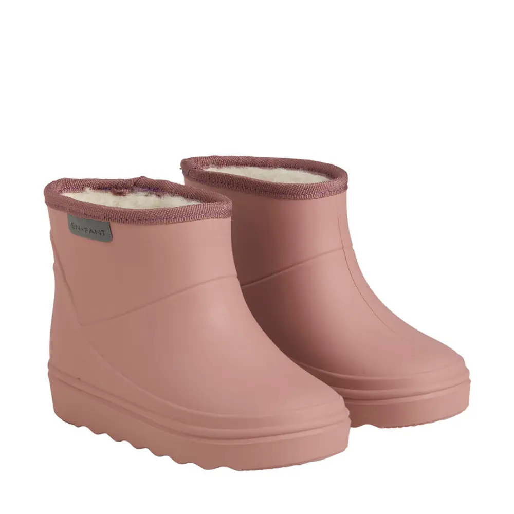 Korta Fodrade Stövlar Solid - Old Rose - 27 | Barnskor - Fodrade stövlar - Korta fodrade stövlar | BabyMode