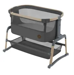 Iora Air - Beyond Graphite | Barnrum - Barnsängar & vaggor - Bedside Crib | BabyMode