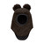 Balaclava Pompom Alpaca Ull - Dark Brown Melange