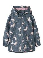 Maxi Jacka m. Tryck - Vintage Indigo