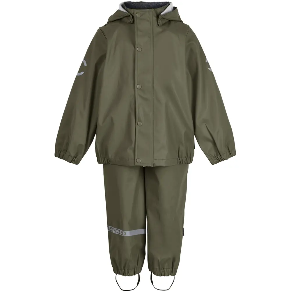 Regnset - Dusty Olive - 110 | Barnkläder - Ytterplagg - Regnkläder | BabyMode