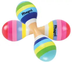 Maracas Dubbel med Ränder 1 st | Leksaker - Kreativ lek - Musikaliska leksaker | BabyMode