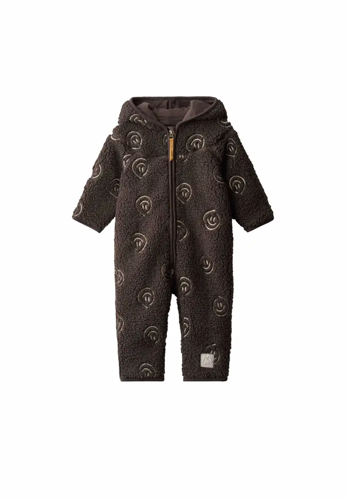 Molo Umeko Fleece Overall - Bark Smile - 56