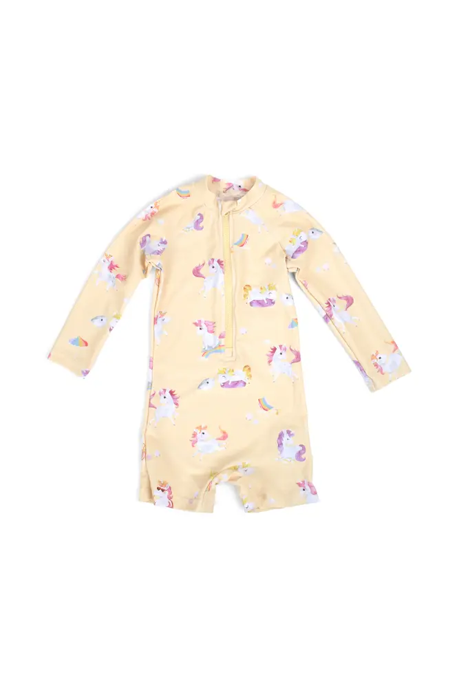 Filibabba Villads UV Dräkt - Yellow - 1-2 ÅR | Barnkläder | BabyMode