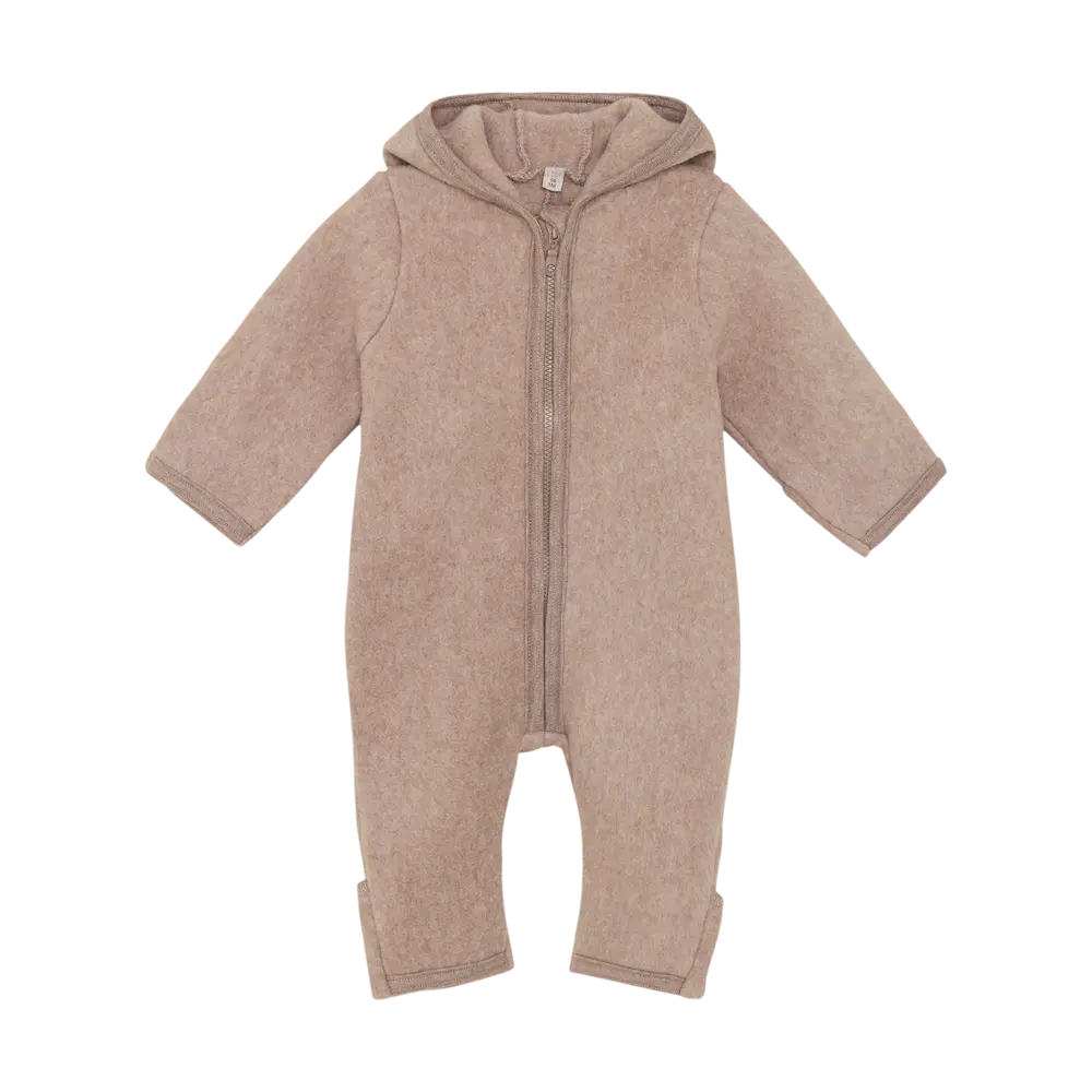 Fleece Overall m. Öron - Savannah Melange - 86