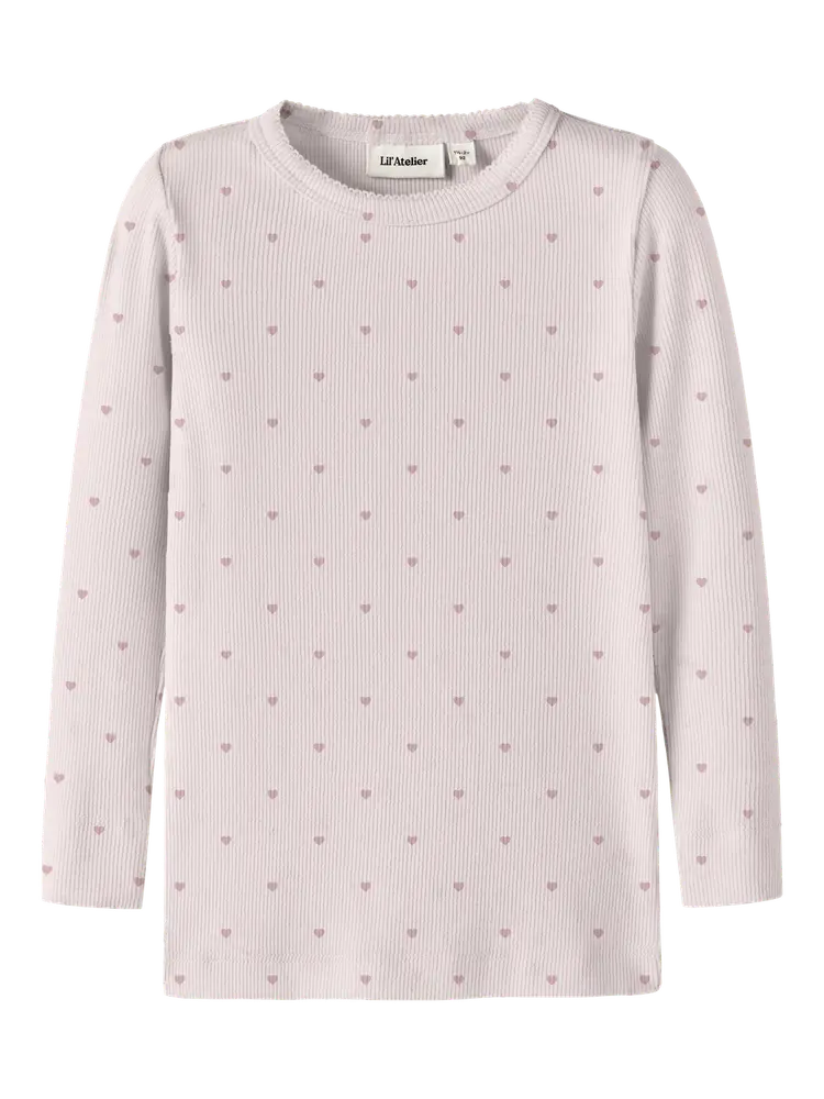 Lil Atelier Gago Slim Långärmad Tröja - Hushed Violet - 92 | Barnkläder - Toppar - Blusar | BabyMode