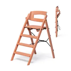 Kaos Klapp Matstol I Återvunnen Plast - Terracotta Pink | Baby & Barn - Äta - Barnstolar & tillbehör - Barnstolar utan tillbehör | BabyMode