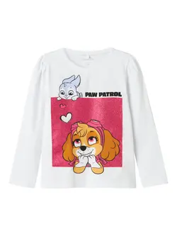 Långärmad Tröja Joana Paw - Bright White | Kläder - Toppar - Blusar | BabyMode
