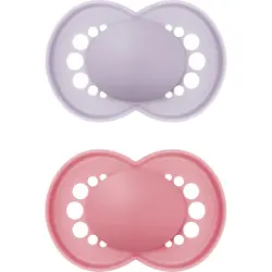 Napp original 16-36m silikon 2-pack - Rosa | Baby & Barn - Sköta - Nappar | BabyMode