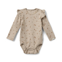 Långärmad Body Dicte - Beige Melange