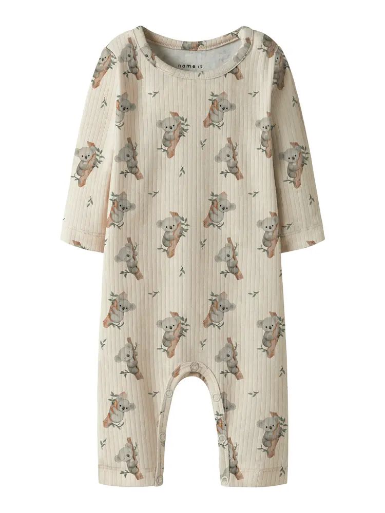 Boala Jumpsuit - Peyote Melange - 62 | Barnkläder - Bodys & overaller - Jumpsuit utan fot | BabyMode
