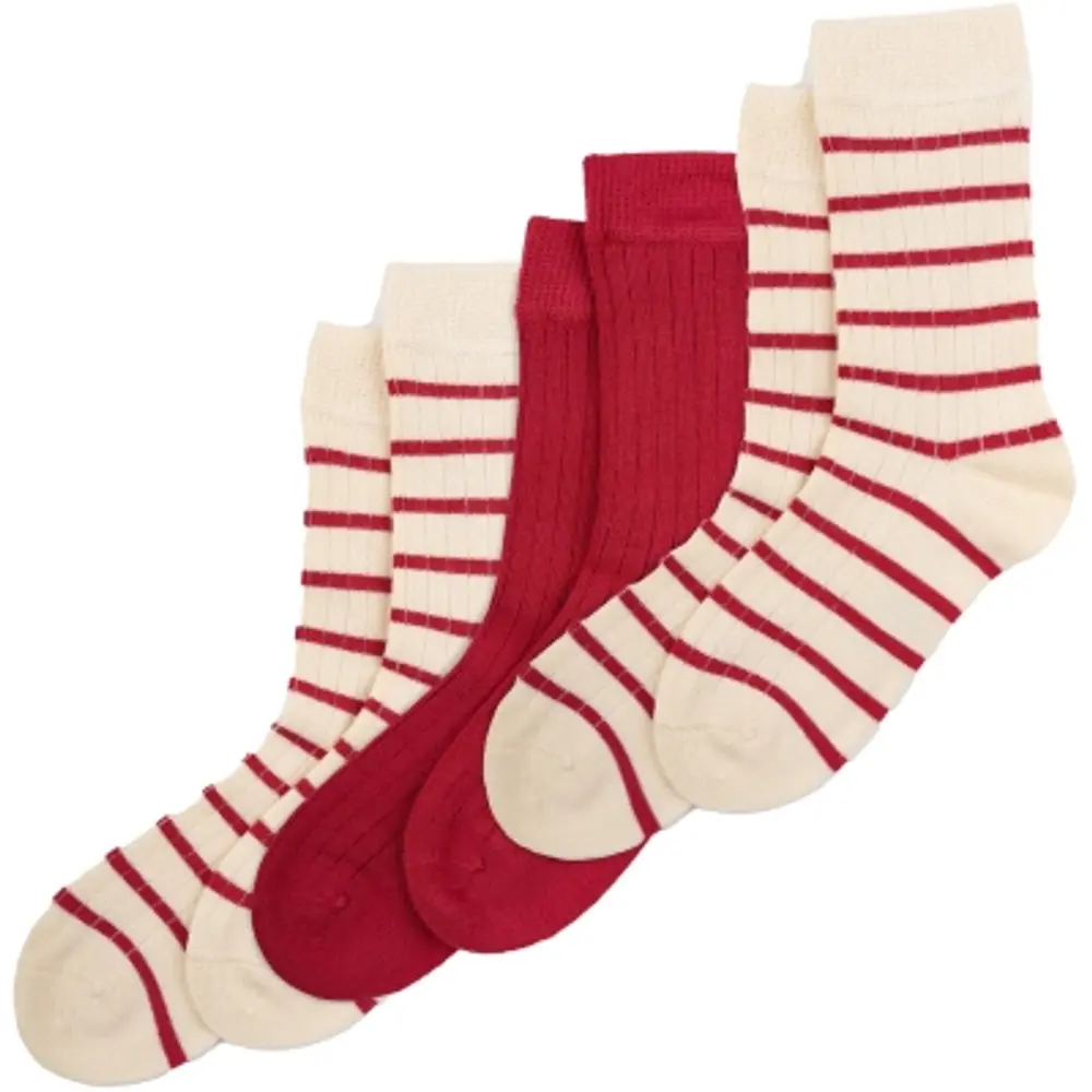 Bamboo strømper 3 pak - CHILI PEPPER - 23/26 | Barnkläder - Strumpor & strumpbyxor - Strumpor | BabyMode