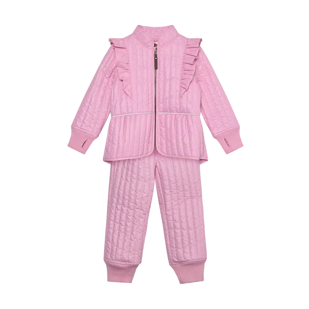 Termoset m. Glitter - Bonbon - 128 | Barnkläder - Ytterplagg - Termokläder | BabyMode
