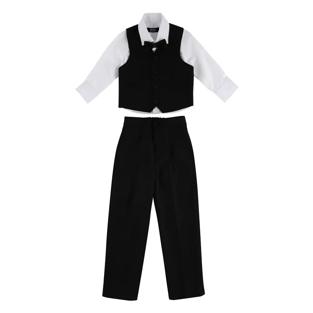 Fest Kit 4-Pack - Svart/Vit - 98 | Barnkläder - Temakläder - Festkläder & tillbehör | BabyMode