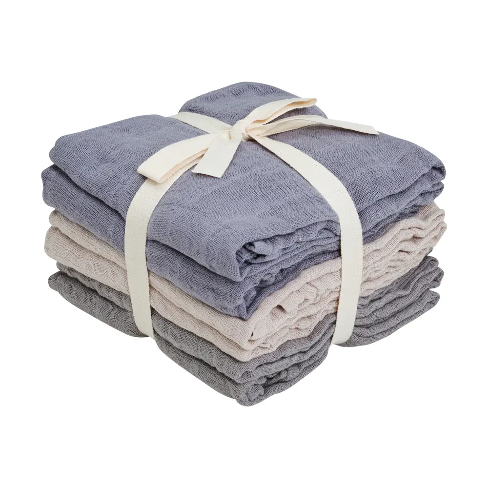 Muslinfilt 6-pack - Tradewinds - 65x65 cm | Barnrum - Textilier - Muslinfiltar | BabyMode