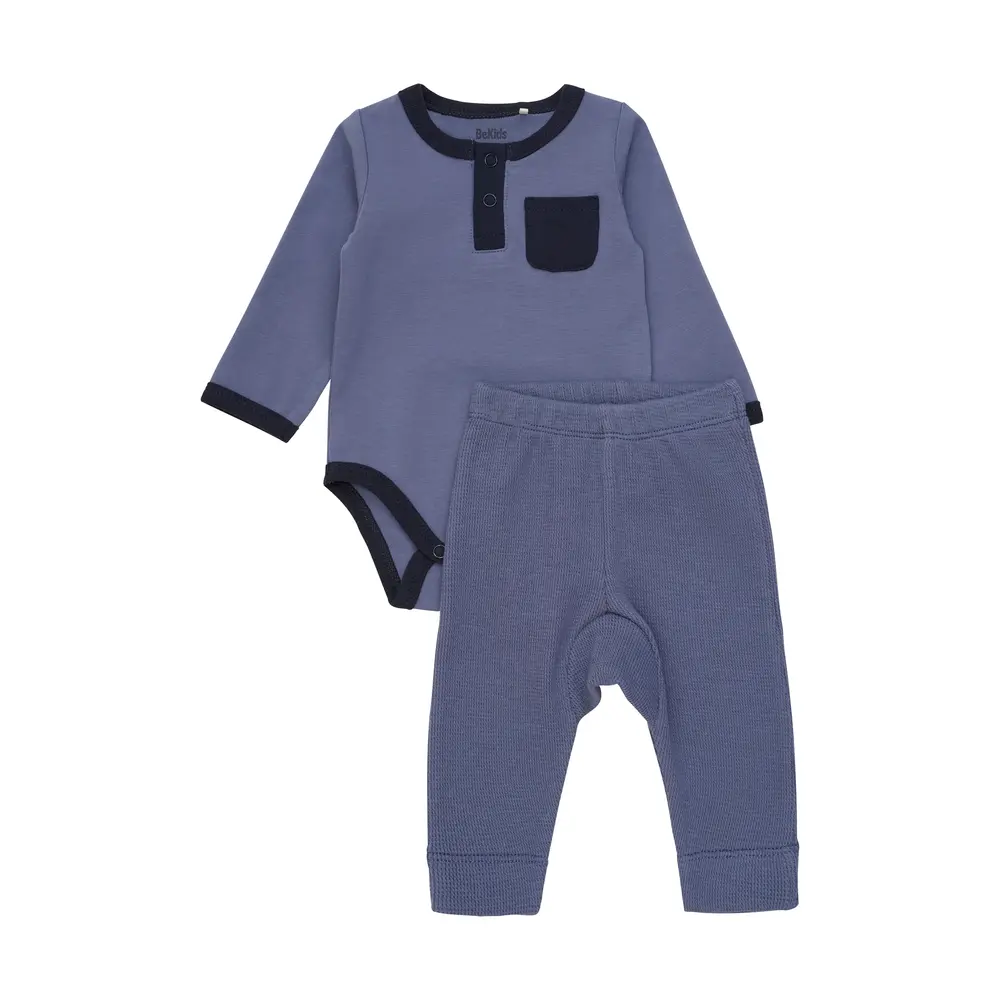 Set med Body & Leggings - Folkstone Gray Melange - 90 | Barnkläder - Set & Multipack - Bodys | BabyMode