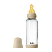 BIBS Glas Napppflaska 1 pk 240 ml - M Flow - Vanilla Nat