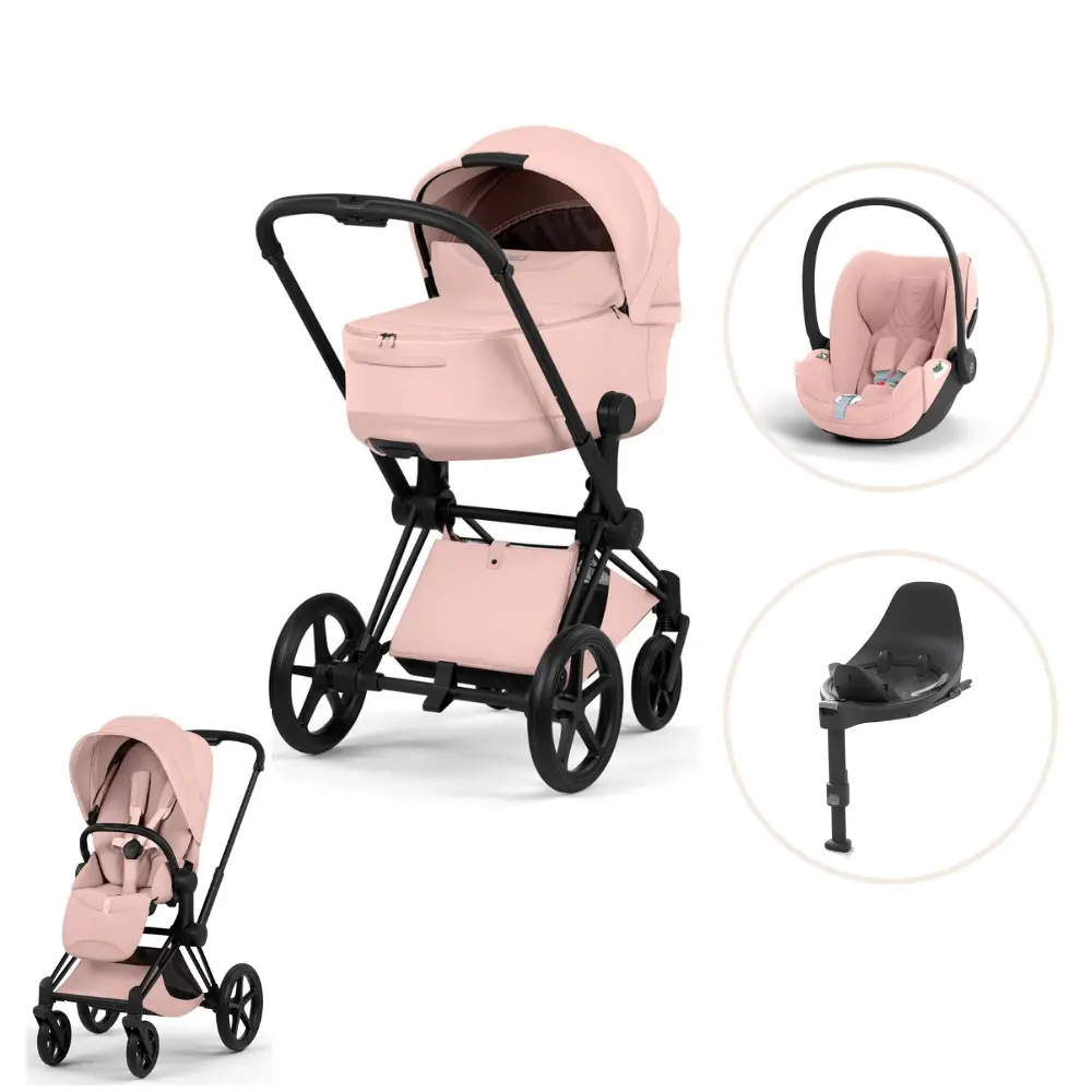 Cybex Priam Style Sittvagn - Peach Pink/Matt Black