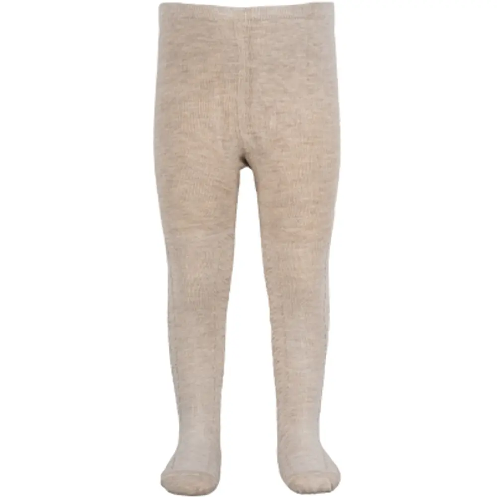 Strumpbyxor Bambu - Off White Melange - 0-1/2 Y | Barnkläder - Strumpor & strumpbyxor - Strumpbyxor | BabyMode