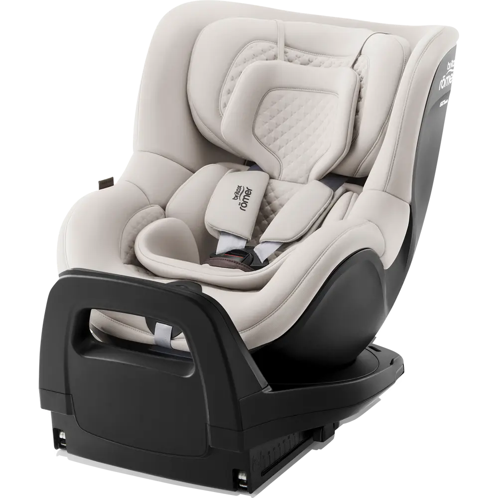 Britax Römer Dualfix Pro M Lux Bilbarnstol - Soft Taupe | Bilbarnstolar - Bakåtvända bilbarnstolar 9-36 Kg - Bakåtvända bilbarnstolar upp till 23 kg | BabyMode
