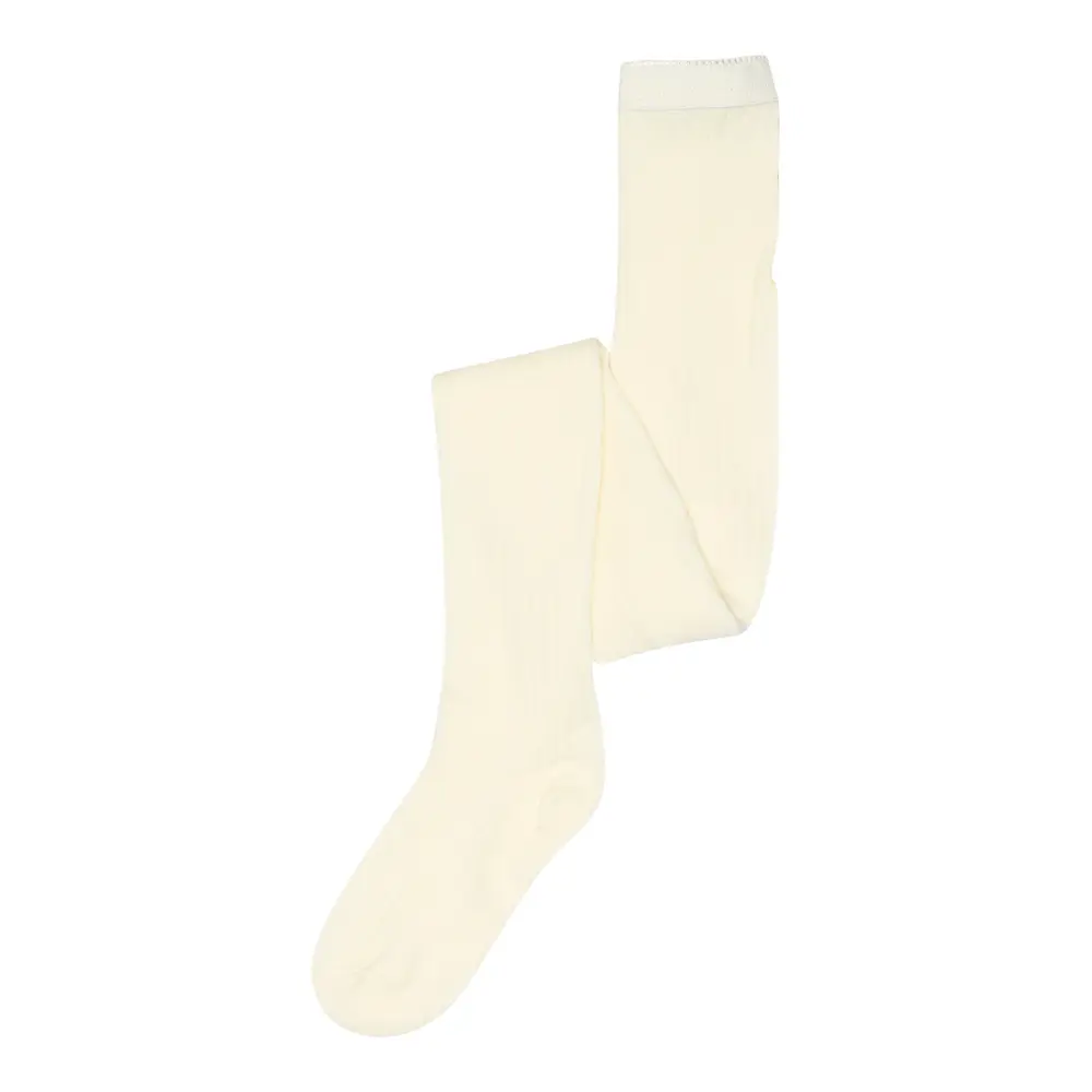 Strumpbyxor Ull Rib - Vit - 70 | Barnkläder - Ull - Strumpor & ullstrumpbyxor | BabyMode