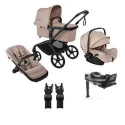 Fox 5 Renew med Otter Babyskydd inkl. bas & adapter - Taupe/Taupe | Barnvagnar | BabyMode