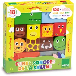 Träklossar med Ljud | Leksaker - Byggsatser & LEGO - Träklossar | BabyMode